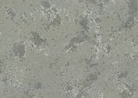 Teja de piedra Carrara del cuarzo artificial del cuarto de baño que echa a un lado 3200*1600