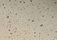 Sobremesa de piedra del cuarzo artificial beige de alta resistencia a prueba de ácido