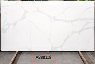El benchtop blanco artificial del cuarzo AB8118 rasguña resistente