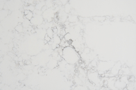 Encimera de piedra de la cocina del cuarzo artificial blanco de Carrara con anti-incrustante