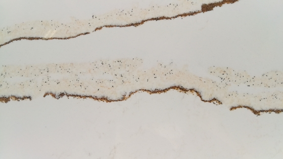 Encimeras de piedra de la cocina del cuarzo artificial de la resistencia de los rasguños