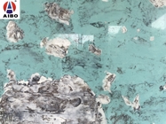 Mármol de mármol de lujo azul de la decoración interior que mira la pared de piedra de Backgroud de la encimera del cuarzo