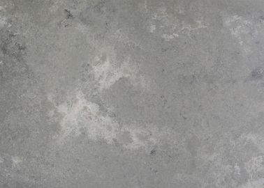 Superficie de cuero de mármol de Grey Quartz Stone Kitchen Island Worktops