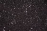 Corte ULTRAVIOLETA fácil de la mancha 25m m de Carrara de la piedra artificial negra ligera del cuarzo