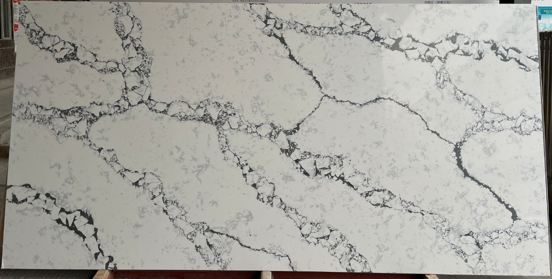 Paneles que echan a un lado de piedra del cuarzo de la cocina 8m m de Benchtop de la piedra del cuarzo del granito del NSF los falsos del top blanco como la nieve grueso de la isla