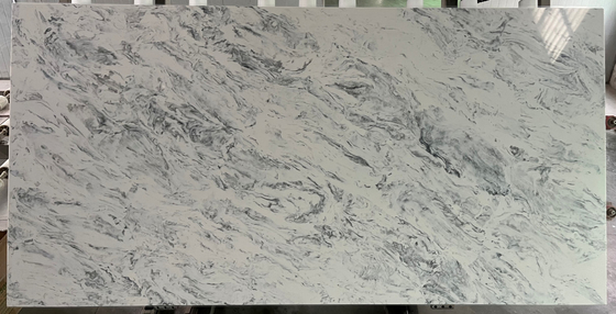 Falsos tops de piedra de Grey Quartz Slab Bathroom Vanity de los paneles de apartadero