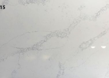 Piedra artificial de la piedra blanca durable del cuarzo falsa que mancha 2,45 G/Cm3 resistentes